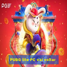 PUBG lite PC vai voltar